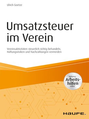 cover image of Umsatzsteuer im Verein--inkl. Arbeitshilfen online